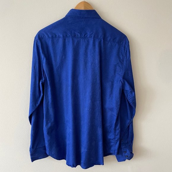 Robert Graham Sport Shirt - Blue - Large Classic Fit - Picture 6 of 6